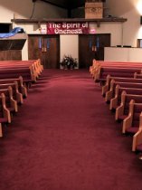 New Mount Carmel Baptist Church, interior